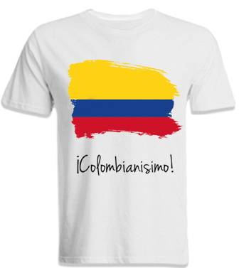 camiseta con diseño colombiano