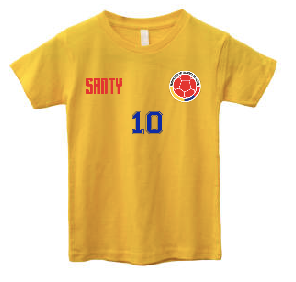Camiseta Selección Colombia Personalizada con Nombre y número